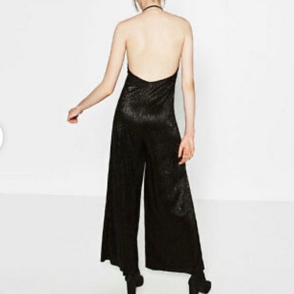 Zara Shiny Romper/Jumpsuit. Size M. - Picture 3 of 4